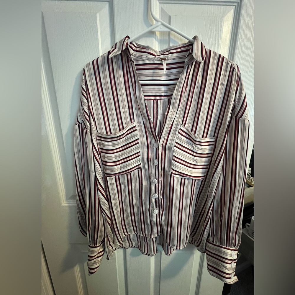 Free people striped blouse